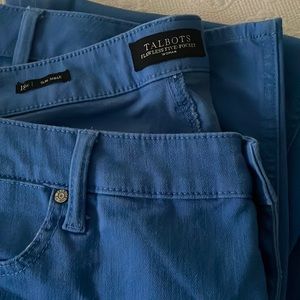 Talbots 18W colored denim jeans